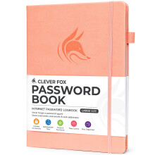 Clever Fox Wachtwoordboek met tabbladen. Internetadres en wachtwoordorganisatie