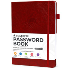 Clever Fox Password Book with tabs. Internet Address and Password Orga