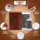 Libro delle password Clever Fox con schede. Indirizzo Internet e password Orga 3