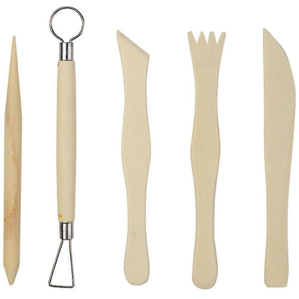 Kricely (As Show, One Size) 1 Set Of Pottery Carve Tool Set Clay Sculpting Tools Kit Clay Scrap Kit Polymer Clay Craft Tools Kit