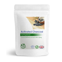90 x Activated Charcoal 450mg per Capsule, Coconut shell based UK (V)