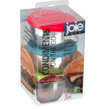 Joie MSC International Containers Condiments On The Go BPA Free Set of 3 One Size Colors may vary