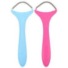 (As show, One size) 2pcs Women Hair Removal Spring Facial Epilator Portable Threading Face Epilator