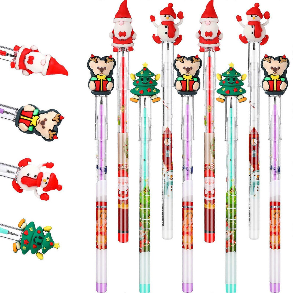 Kricely (As Show, One Size) Stobok 16Pcs Stackable Pencils Multipoint Non-Sharpening Pencils Stacking Tip Pencils For Christmas Party Supplies