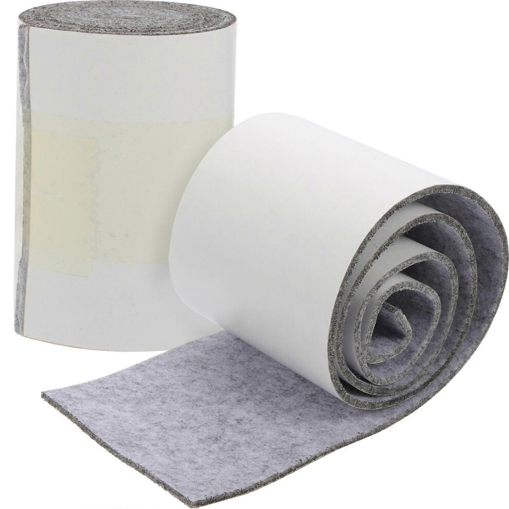 (As Show, One Size) 2 Rolls Furniture Pads Tape Hardwood Floor Protector Felt Roll Self Adhesive Strip Chair Leg Pads 5453679725807