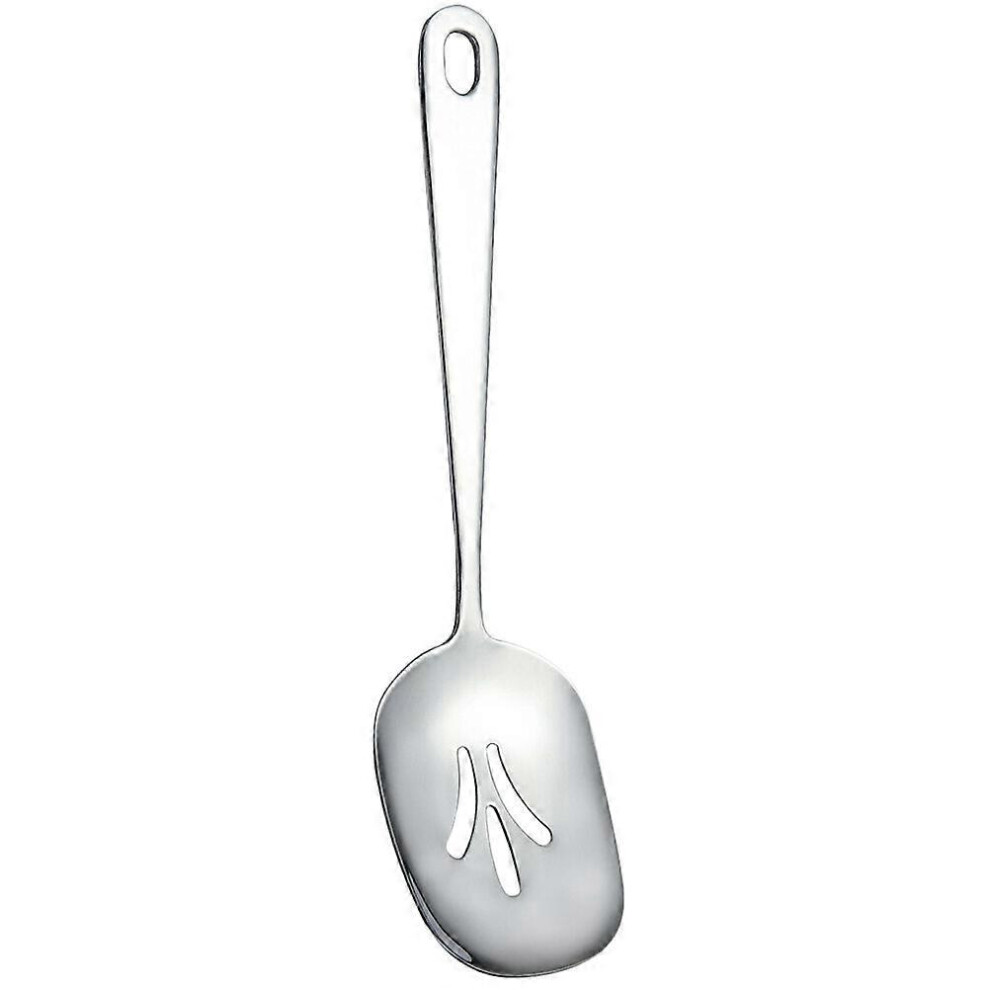 Kricely (, One Size) Stainless Steel Serving Spoon Foods Serving Utensil Slotted Spoon Multifunctional Spoon Silver