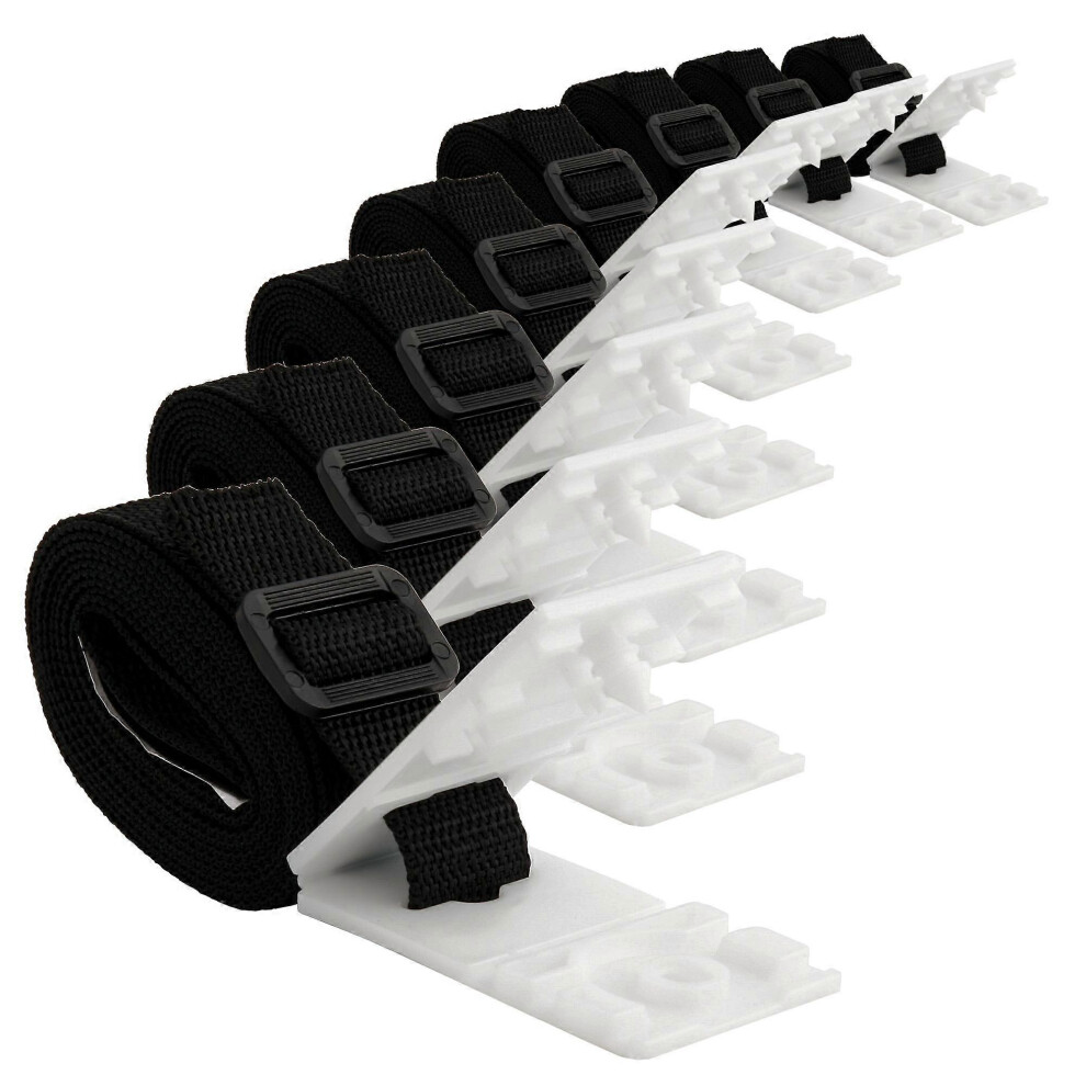 (As Show, One Size) Linjou Straps And Fixing Clips For Retractors 5093442610710