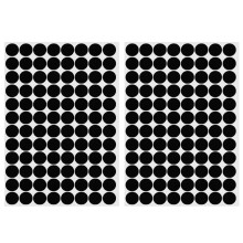 ZXUEZHENG Selbstklebende Schraubenlochaufkleber 2-Tisch 96 in 1 Selbstklebende Schraubenabdeckungskappen Staubdichter Aufkleber 15 mm Schwarz