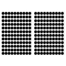 ZXUEZHENG Selbstklebende Schraubenlochaufkleber 2-Tisch 140 in 1 Selbstklebende Schraubenabdeckungskappen Staubdichter Aufkleber 12 mm Schwarz