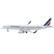 GeminiJets GJ1615 Embraer ERJ-190 Commercial Aircraft Air France Hop F-HBLR White with Striped Tail 1-400 Scale Diecast Model Airplane
