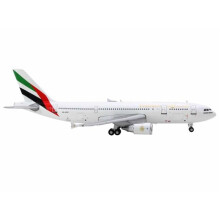 GeminiJets GJ2231 Airbus A300-600R Commercial Aircraft Emirates Airlines A6-EKC White with Striped Tail 1-400 Scale Diecast Model Airplane