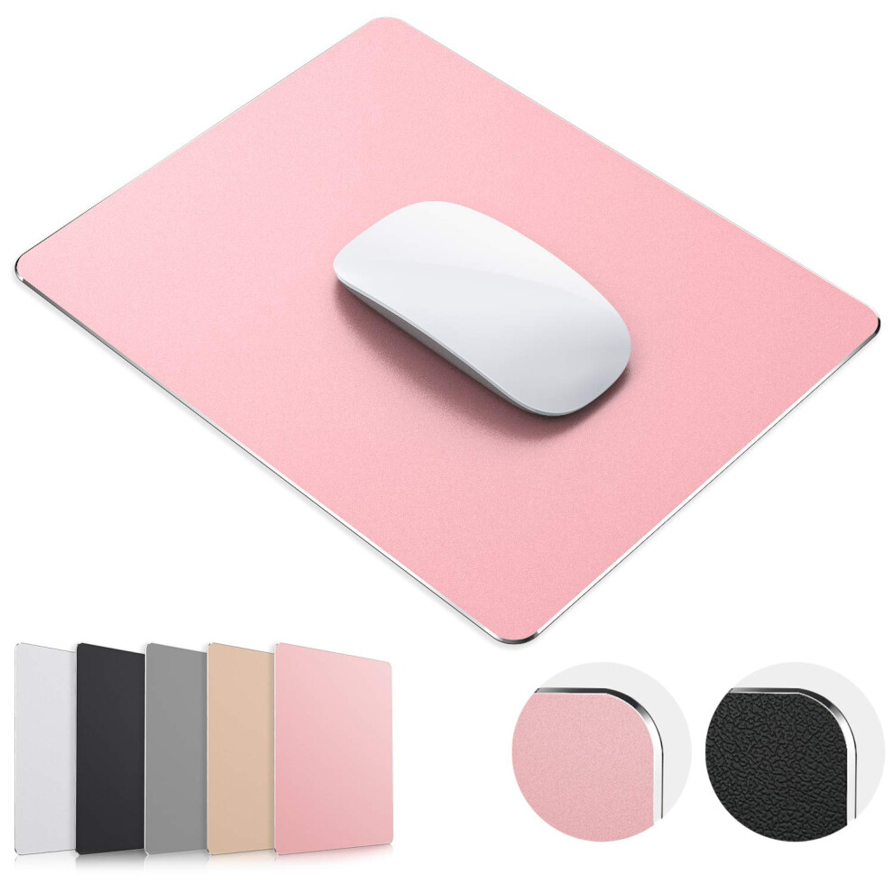 Jedia Mouse Pad Rose Hard Metal Aluminum Mouse Pad Premium Dual Gold 794969321015