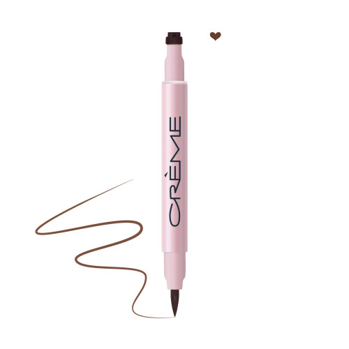 The Crme Shop | Σφραγίδες Εύκολης Εφαρμογής Eyeliner (Καρδιά, Σκούρο Καφέ)
