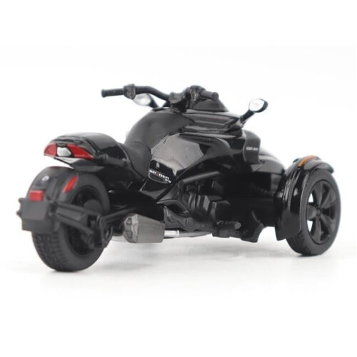 BRP 60018 Can-Am Spyder F3 3-Wheel Steel Black Metallic 1 by 32 Scale Diecast Model Motorcycle