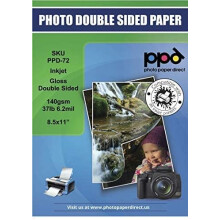 PPD 50 ark blckstrle glansig broschyr och flygblad 8.5x11 37lbs 140GSM Professionell kvalitet Dubbelsidig Instant Dry and Water Resistent (PPD-