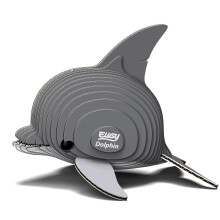 Eugy Delphin 3D-Puzzle, 25-teiliges, umweltfreundliches Lernspielzeug fr Jungen, Mdchen und Kinder ab 6 Jahren