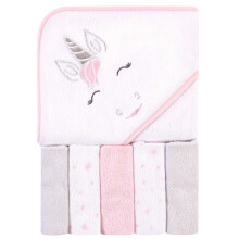 Hudson Baby Unisex detsk osu ka s kapucnou a p t obliecok Ru ov jednoro ec, jedna velkost
