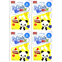 YACHIYO DAISO Lätt och Mjuk Lera, Fluffiga Paket (4 Set, Vit)