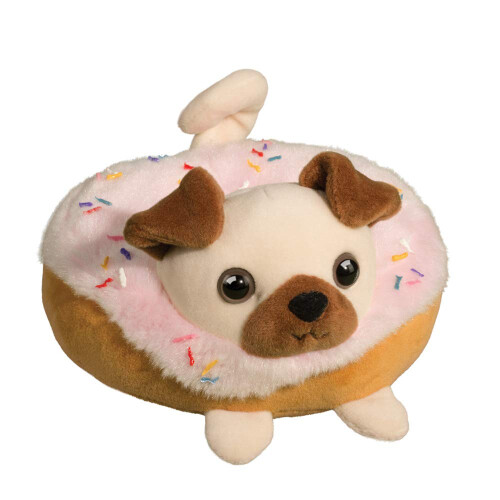 Douglas Douglas Pug Donut Macaroon Plush Stuffed Animal