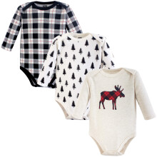 Hudson baby unisex baby bomuld lang?rmet bodysuits elg 3-6 m?neder