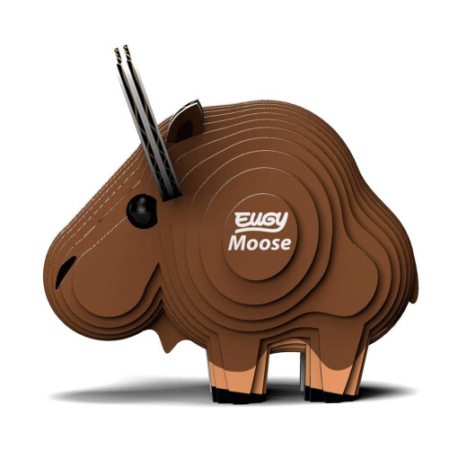 Eugy Moose 3D Πάζλ, 24 Τεμάχια Οικολογικό Εκπαιδευτικό Παιχνίδι για Παιδιά 6+ 2