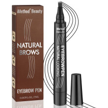 iMethod Eyebrow Pen - Upgrade Eyebrow TattooPen Eyebrow Makeup Langtidsholdbar, vandt?t og smudsafvisende sort