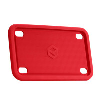 Rightcar Solutions Motor siliconen kentekenplaatframe | Het originele premium siliconen fietsplaatframe | Roestbestendige rammelaarbestendige weerbes