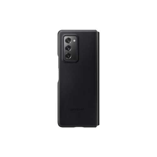 Samsung Θήκη από Δέρμα για Samsung Galaxy Z Fold 2 5G, Μαύρη (Έκδοση ΗΠΑ)