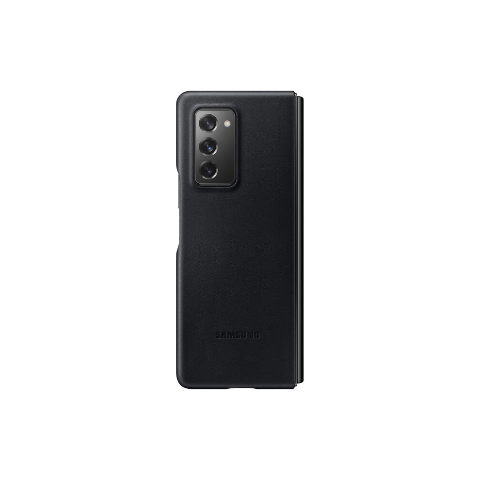 Samsung Galaxy Z Fold 2 5G Leather Case   Black (US Version)