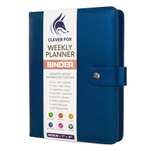 Clever Fox Weekly Planner Binder - M?ls?ttelsesplanl?gger til tidsstyring og ugentlige opgaver - Arbejde og livsarrang?r med til Do List & Habit