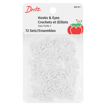 Dritz Haken & sen, wei e Verschl sse, Gr e 2, 72 Sets