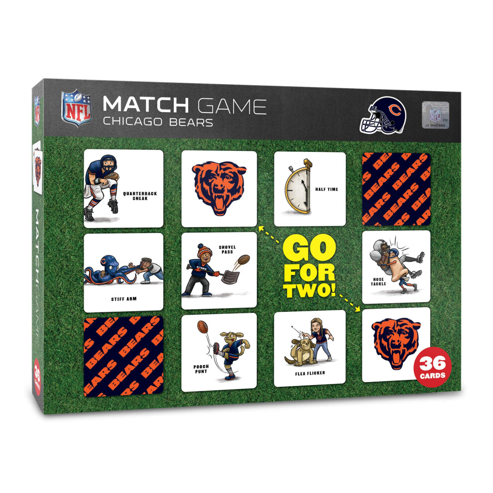 Photos - Board Game YouTheFan NFL Chicago Bears Licensed Memory Match Game, Medium 2501475