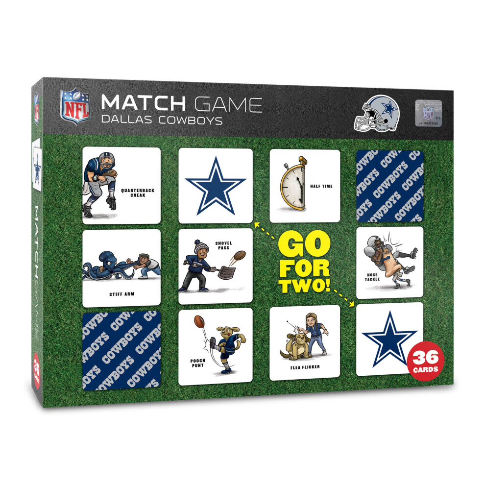 Photos - Board Game YouTheFan NFL Dallas Cowboys Licensed Memory Match Game Medium 2500652