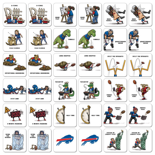 YouTheFan Memory Match NFL Memory Match Spel, Lagfärger, Medium US 2