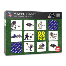 YouTheFan NFL Baltimore Ravens Licensed Memory Match Game Team Colors