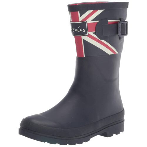 Joules Joules Girls Rain Boot  Navy Union Jack  13 Little Kid