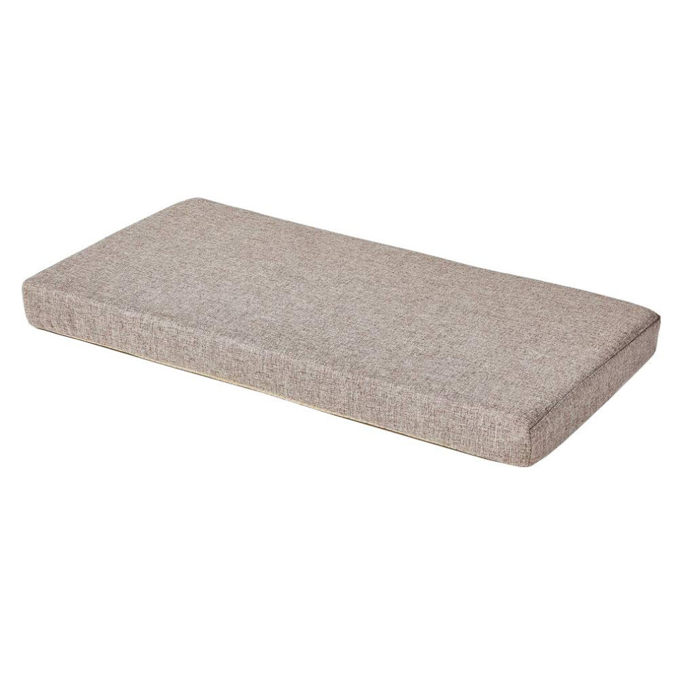 Coussin de si   ge de banc kaki avec dossier en caoutchouc antid   rapant pour balancelle d'int   rieur 40 x 18 x 2 1016 x 457 x 508 cm