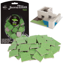 Monster Adventure Terrain - Pacote de expanso de telhas de grama de 50 unidades - Conjunto de telhas 1x1 pintadas  mo - Easy Snap cria um terr