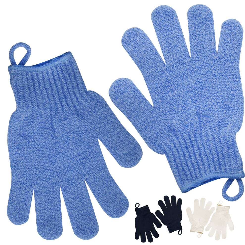 Guanti Esfolianti, Scrub Corpo Per Pelle Liscia E Morbida, Esfoliante Per Il Corpo Per Peli Incarniti, Rimozione Della Pelle Morta E Prurito E Pelle Squamosa, Accessori Per Scrubber Doccia, 1 Paio Di-image