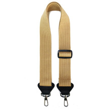 MoonEmbassy Banjo Band met Leren Einden en Metalen Clips, 5 cm Breed, Verstelbaar (Beige)