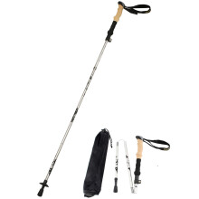 Un b   ton de randonn   e ultral   ger pliable en aluminium ALAFEN pour voyage et trekking