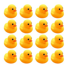 Badeand-leget?j 10 STK Mini-gummi?nder Squeak and Float Ducks Baby Shower Leget?j til sm?b?rn Drenge Piger (2.2)