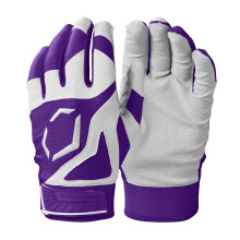 Luvas de rebatidas para jovens do EVOSHIELD SRZ -1 - Purple Youth Large