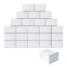 PETAFLOP 10 x 7 x 5 Versandkartons, weie Versandkartons aus Wellpappe zum Verpacken kleiner Unternehmen, 25 Stck