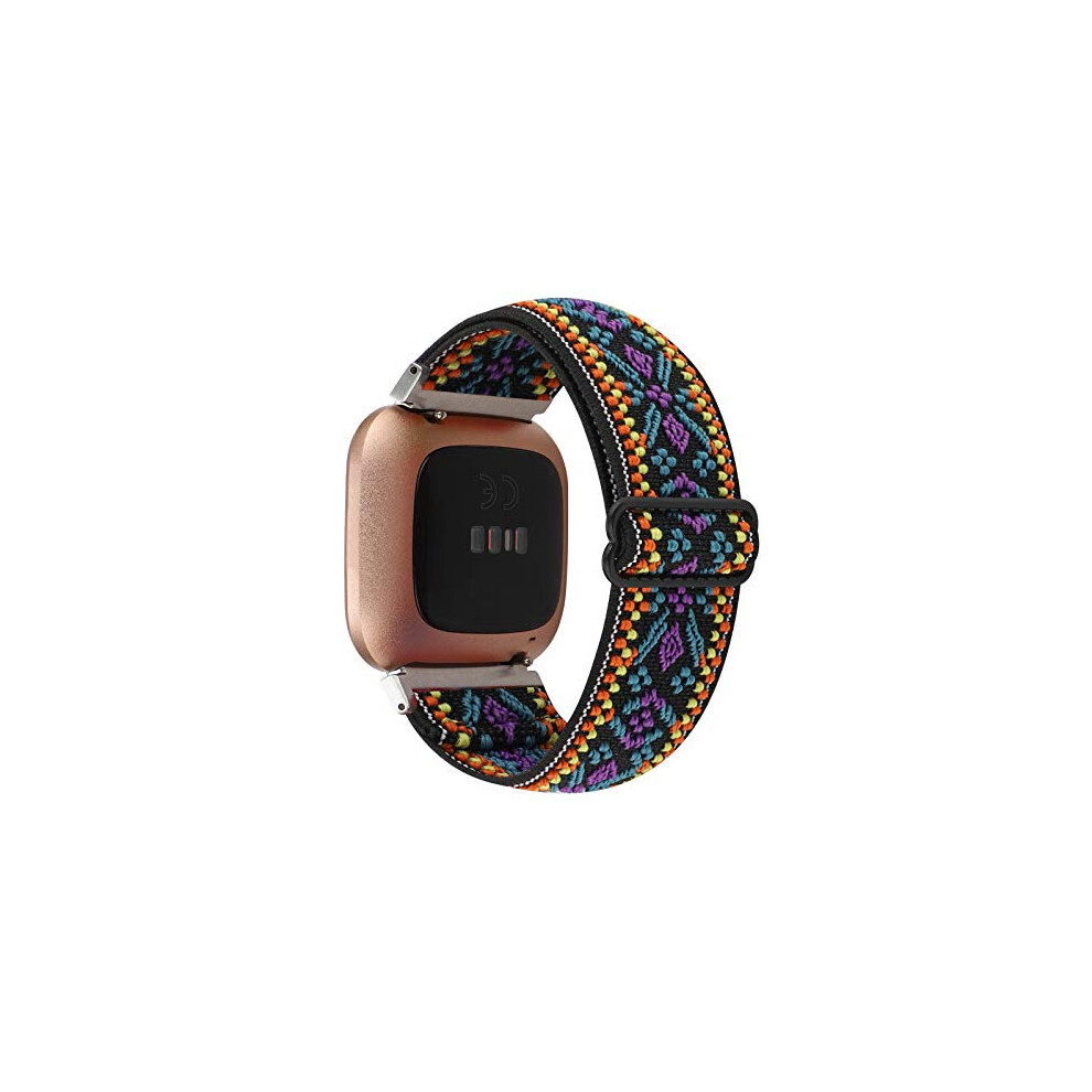 Adjustable Elastic Watch Band Compatible With Fitbit Versa/Versa 2/Ver 750466486718
