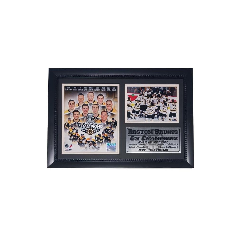 Encore Brandz 161-95 Boston Hockey 12X18 Frame 6X Champions