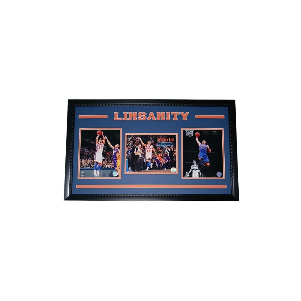 Encore Brandz 753466162002 York - Basketball J. Lin 18X30 Deluxe Frame Linsanity