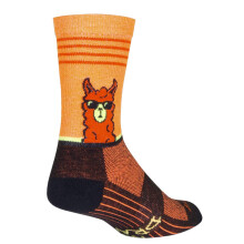 SockGuy Crew 6in No Drama Llama Cykel/Löparstrumpor (No Drama Llama - L/XL)