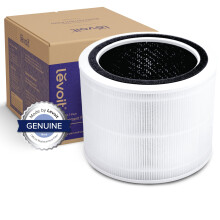 Filtre de rechange pour purificateur d'air LEVOIT Core 200S Filtre 3 en 1     charbon actif haute efficacit    Core 200SRF Blanc