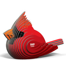 Eugy Cardinal 3D-Puzzle, 27-teiliges, umweltfreundliches Lernspielzeug fr Jungen, Mdchen und Kinder ab 6 Jahren
